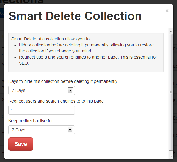 Smart Delete Collection